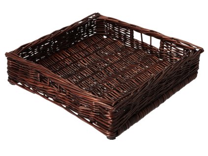 Weidenkorb-Schublade Wenge 34 x 34 x 8 cm