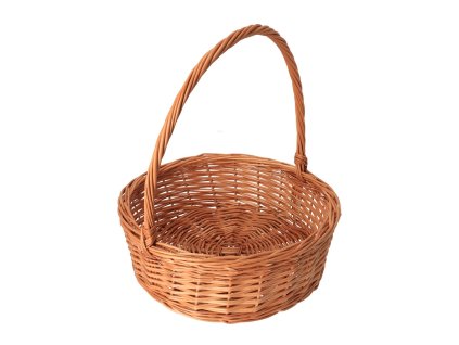Weiden-Geschenkkorb rund natur