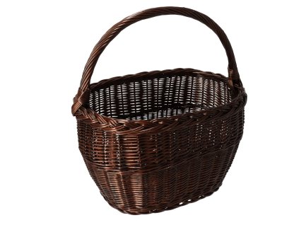 Weiden-Einkaufskorb dunkel