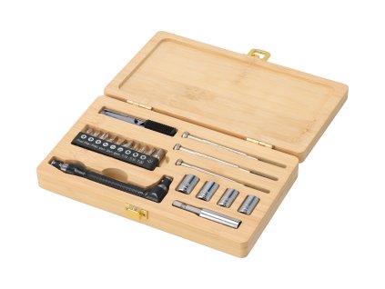 Werkzeugsatz in Bambusbox