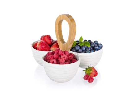 Servierschalen-Set mit Bambusgriff BRILLANTE