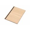 Holzplatte für Speisekarte A4 – Eiche
