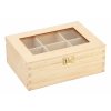 Holzbox mit Glas – 6 Fächer