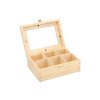 Holzbox mit Glas – 6 Fächer