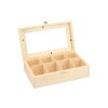Holzbox mit Glas – 8 Fächer