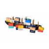Holzpuzzle Containerschiff
