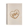 Notizbuch aus Holz A5 – Love
