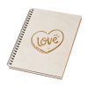 Notizbuch aus Holz A5 – Love