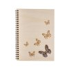 Notizbuch aus Holz A5 – Schmetterlinge