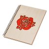 Notizbuch aus Holz A5 – Rose