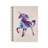 Notizbuch aus Holz A5 – Außerirdisches Einhorn