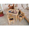 54108 dreveny detsky stolecek s zidlickami krtecek