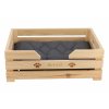 Hundebett aus Holz 70 x 50 cm