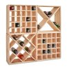 Weinregal aus Holz Kreuz 52 x 52 x 25 cm – 1 Stück