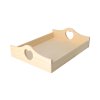 Serviertablett aus Holz 40 x 30 cm mit Herz