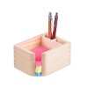 Holzständer für Notizblock und Stifte