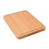 Massives Schneidebrett 40 x 30 cm mit Rille