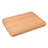 Massives Schneidebrett 40 x 30 cm mit Rille