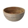 Schale aus Mangoholz mit weißen Streifen – 24 cm