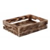 Holzkiste geflammt 40 x 30 x 10 cm