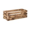 Holzkiste geflammt 60 x 22 x 20 cm