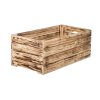 Holzkiste geflammt 60 x 30 x 24 cm