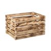 Holzkiste geflammt 60 x 39 x 35 cm