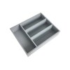 Besteck-Organizer 25 x 31 x 7 cm – grau