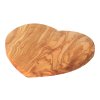 Herzförmiges Schneidebrett aus Olivenholz