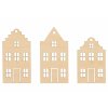 Set von Häusern im skandinavischen Stil – 3 Stück