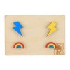 Set Ohrringe – Blitze und Regenbogen