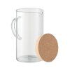 13290 2 skleneny dzban s korkovym vikem 1000 ml