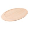 Stilvolles Holztablett oval
