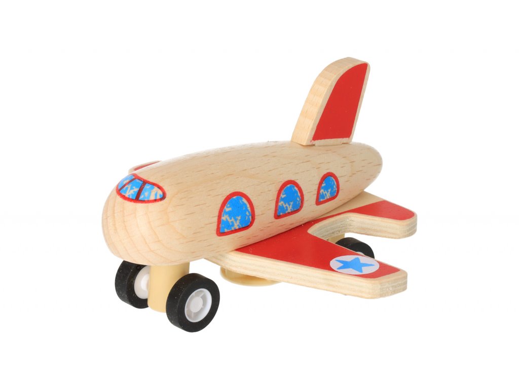 Felhúzható fa repülőgép