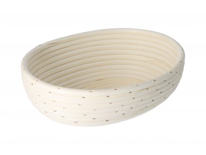 Rattan kenyérkelesztő kosár, ovális 28x22x9 cm