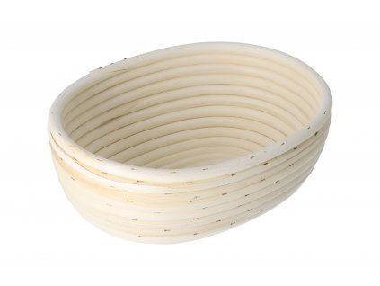 Rattan kenyérkelesztő kosár, ovális 24x18,5x9 cm