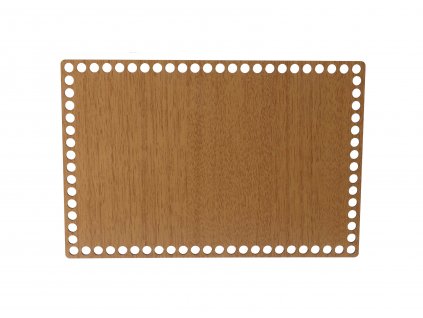 Dřevěné dno/víko na košík - obdélník dub (Válasszon váltazatot 20x10 cm)