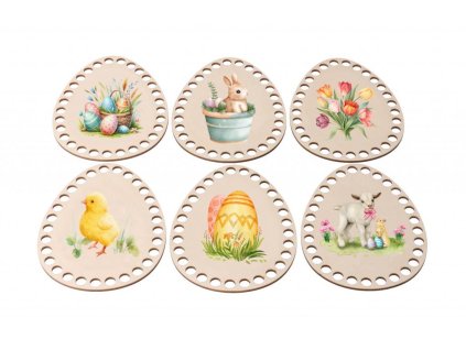 Horgolt fa húsvéti tojások - a tavasz szimbólumai