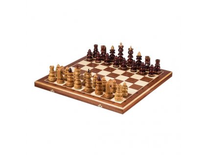Fa sakk-készlet nagy - 58 x 58 cm