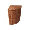 Fonott szennyeskosár, természetes színű, sarok