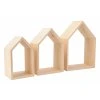 2868 3 drevena policka domecek otevrena sada 3 ks