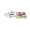 Fából készült fejtörő tangram