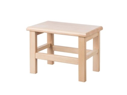 Vierkante houten kruk