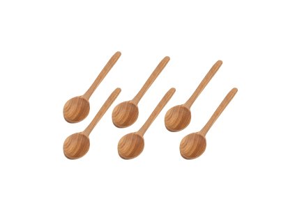 Houten lepel 16 cm – 6 stuks