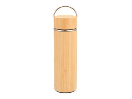 Houten thermosfles 400 ml – bamboe