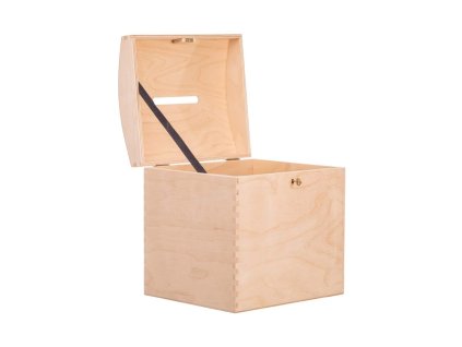 Houten spaarpot XIV met sleutel