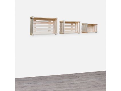 Houten wandkist grenen