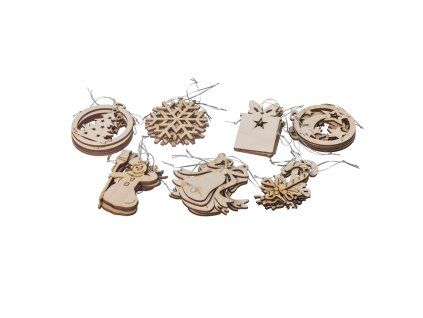 2742 2 drevene vanocni ozdoby 35 ks