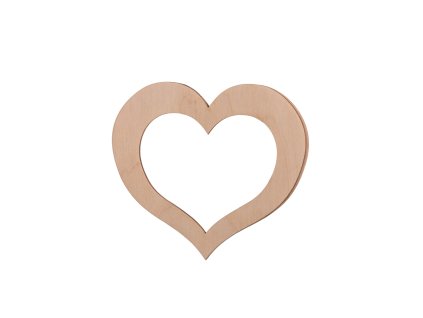 Houten fotolijst hart