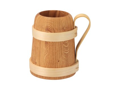 Houten bierpul - sluitend